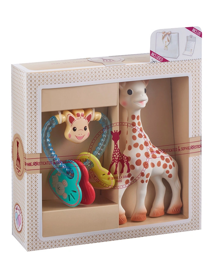 Willkommensgruß-Set NO.3 SOPHIE LA GIRAFE® 2-teilig in bunt