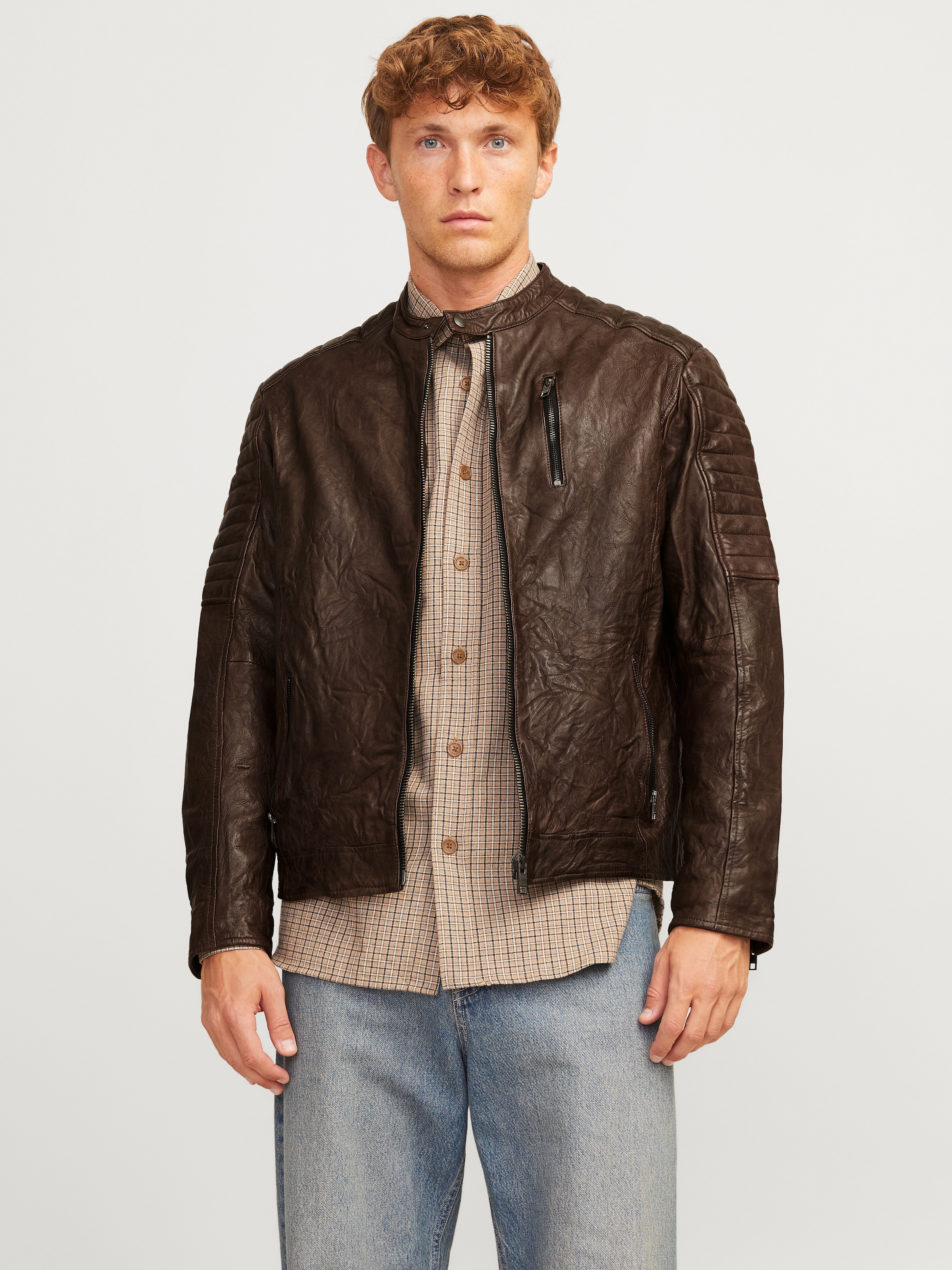 Jack & Jones Lederjacke »JJERICHARD LEATHER JACKET NOOS«