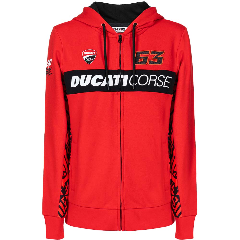 ducati - Sweat femme Bagnaia 63 Rouge