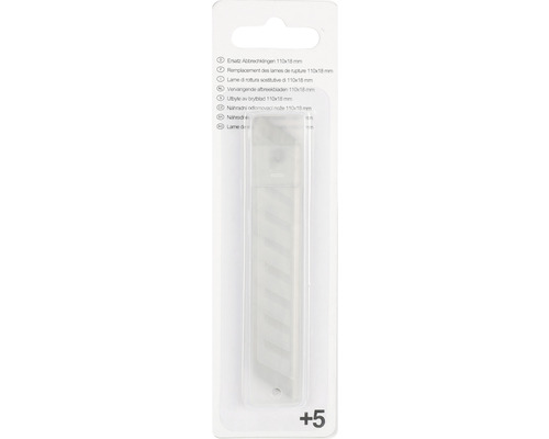 Vervangende sloopmessen 18 mm, verpakking van 5