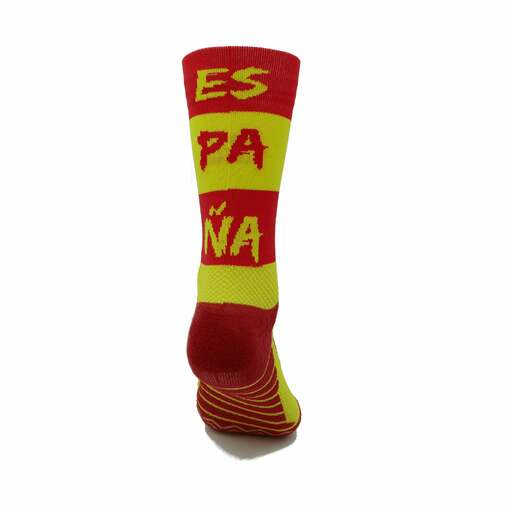 Meias de corrida com a bandeira da Espanha