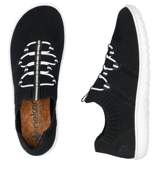 Rieker Slip-On Sneaker »Barfussschuh«  , Slipper, Freizeitschuh, Halbschuh mit elastischem Strickschaft