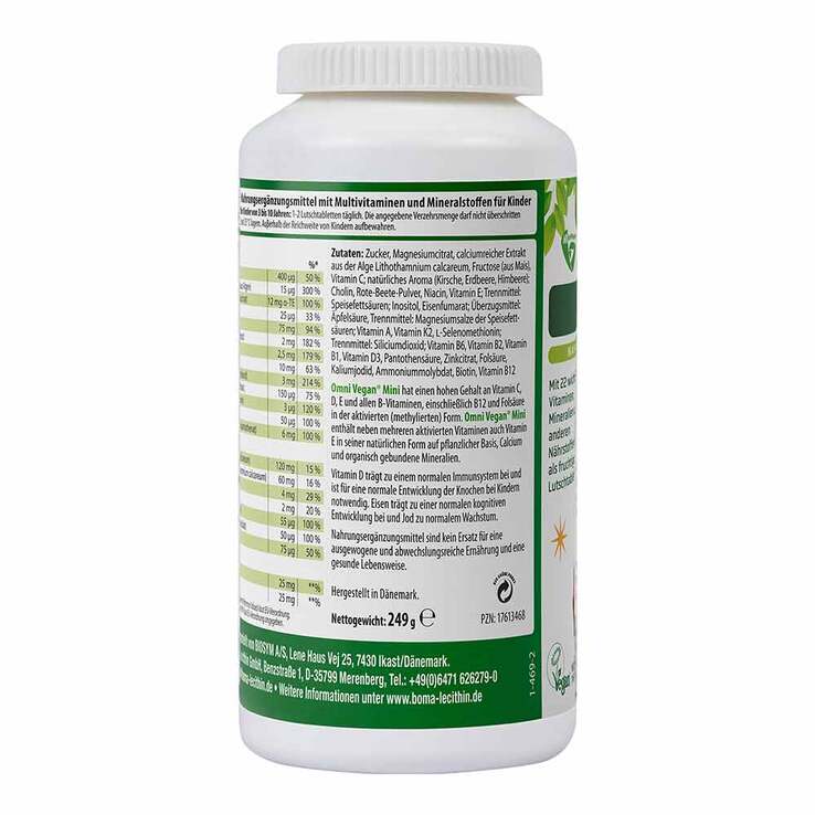 Omnivegan mini Multivitamine für Kinder Lutschtabletten , 150 St