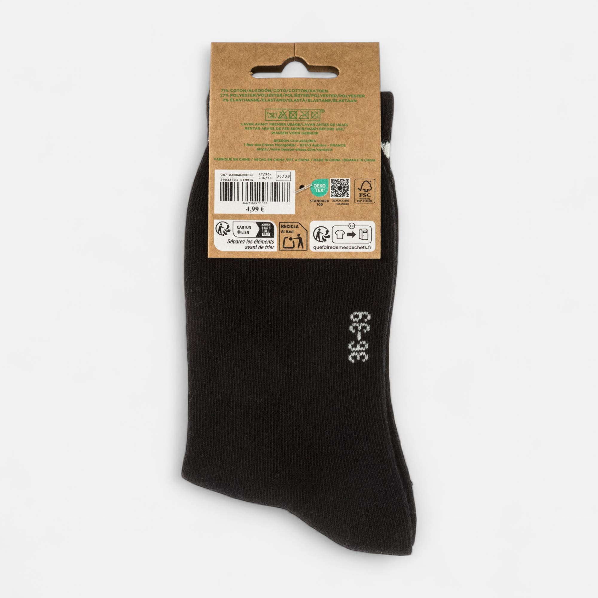 Chaussettes Enfant noir