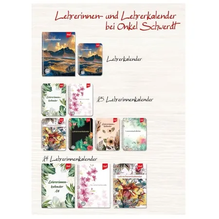 FLVG Lehrerinnenkalender Blume bunt, A5, 2024/2025
