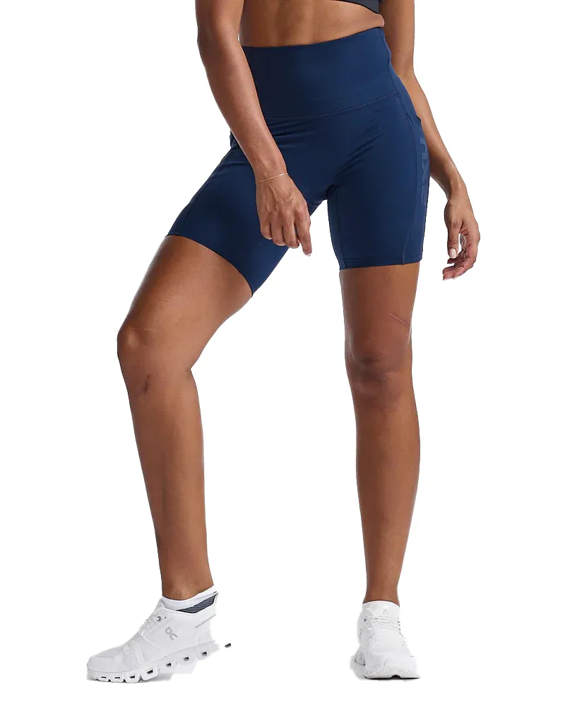 2XU Form Stash Hi-Rise Bike Short Midnight/Midnight