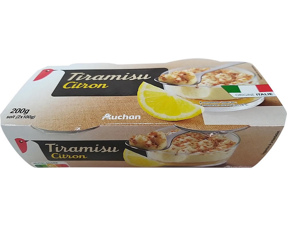 TIRAMISÚ AUCHAN LIMÃO 2X100G