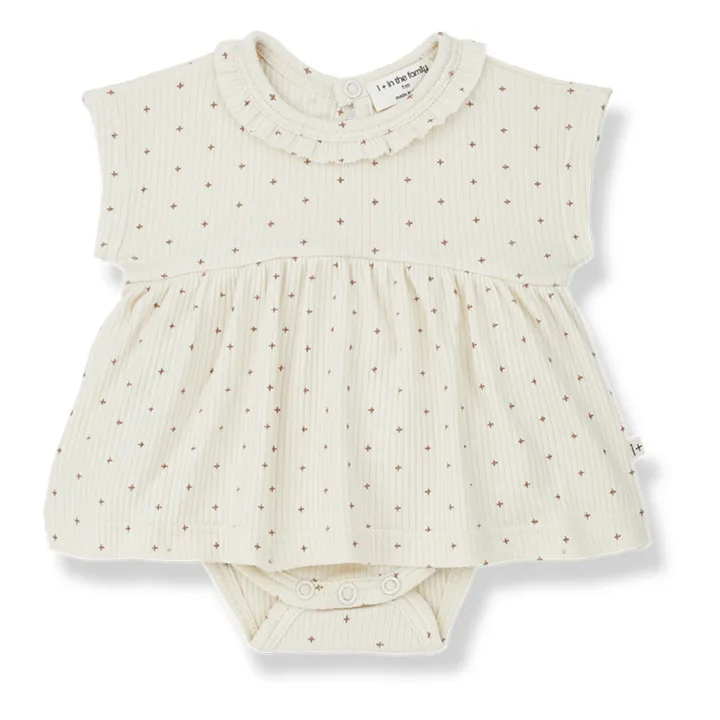 1+ in the family Robe Gina Côtelée | Ecru