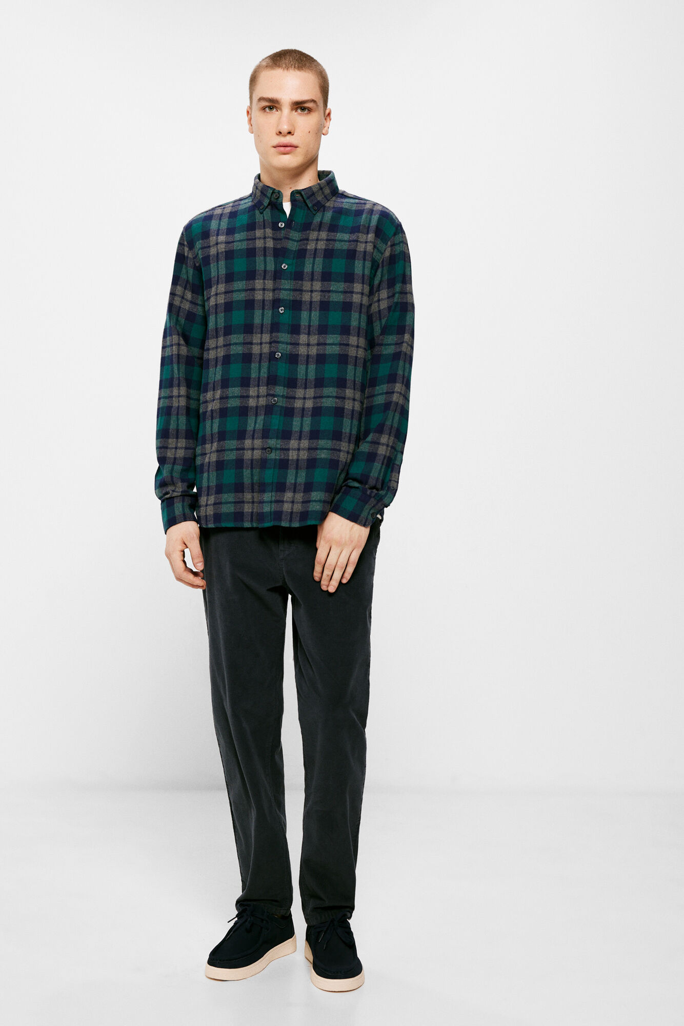 Camisa xadrez de flanela