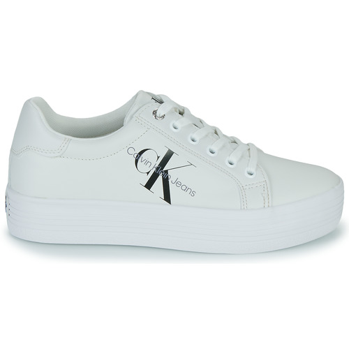 Calvin Klein Jeans - VULC FLATFORM LACEUP - Blanc