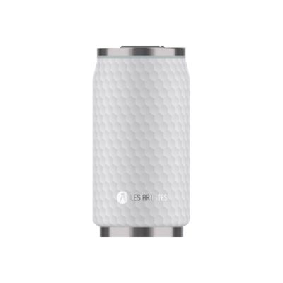 Les Artistes Paris - Canette isotherme - blanc nid 'abeilles - 280 ml - acier inoxydable