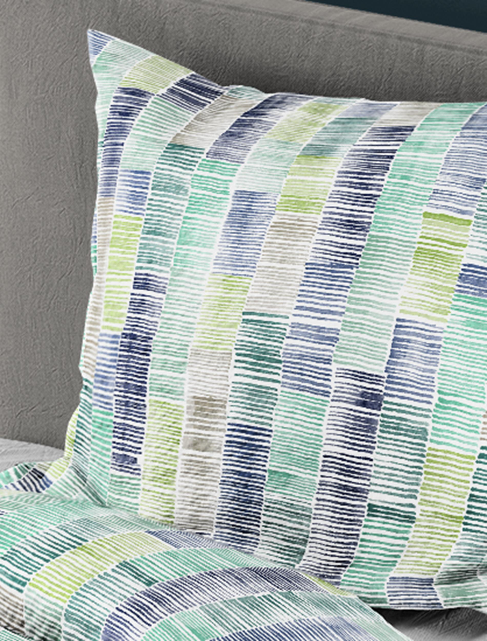 Bettwäsche Mako-Satin JADE 135x200cm, mit 1 Kissen