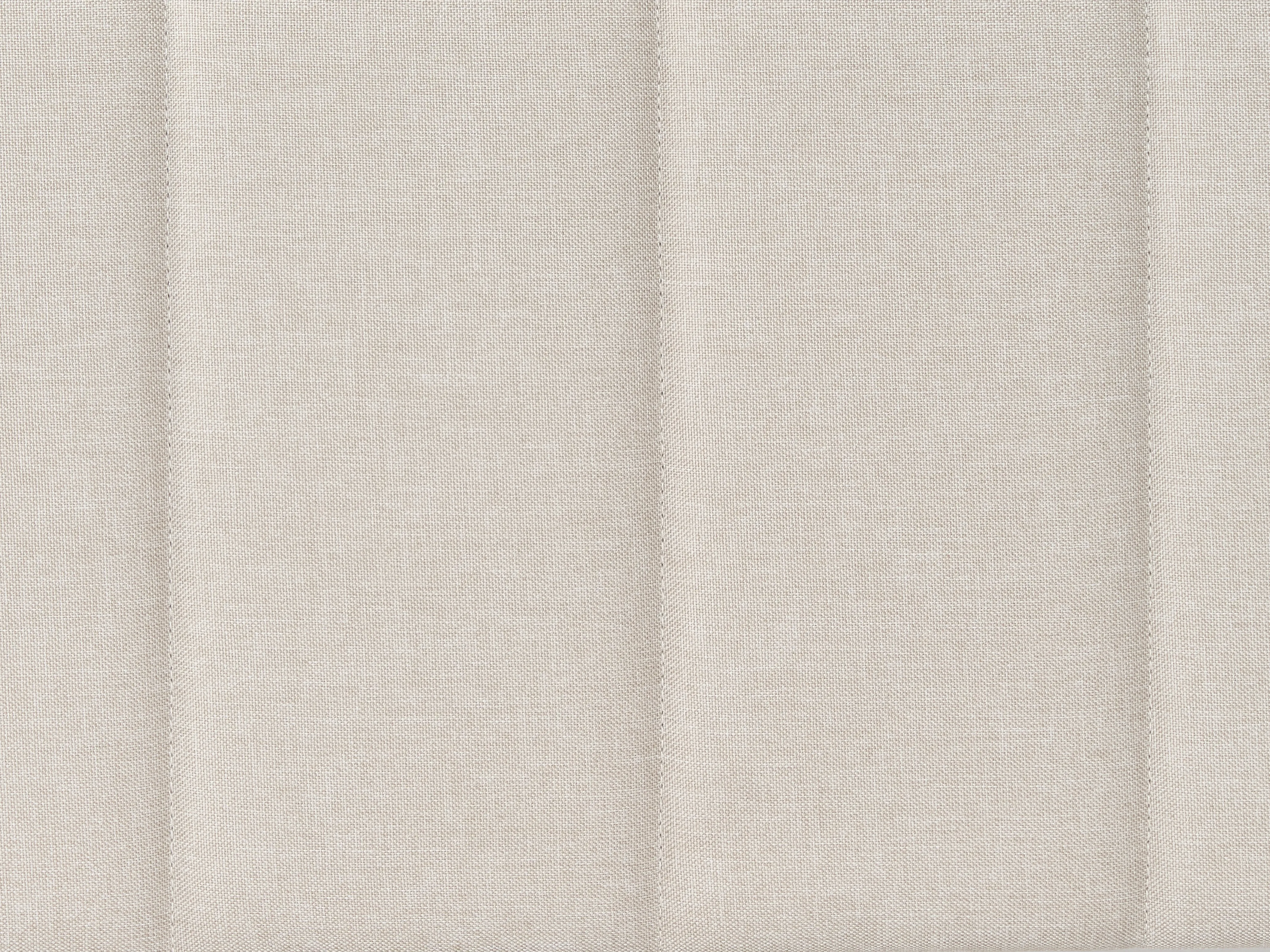 Bed met LED-verlichting Stof BEAULIEU 180 x 200 cm met opbergruimte met USB-poort Beige