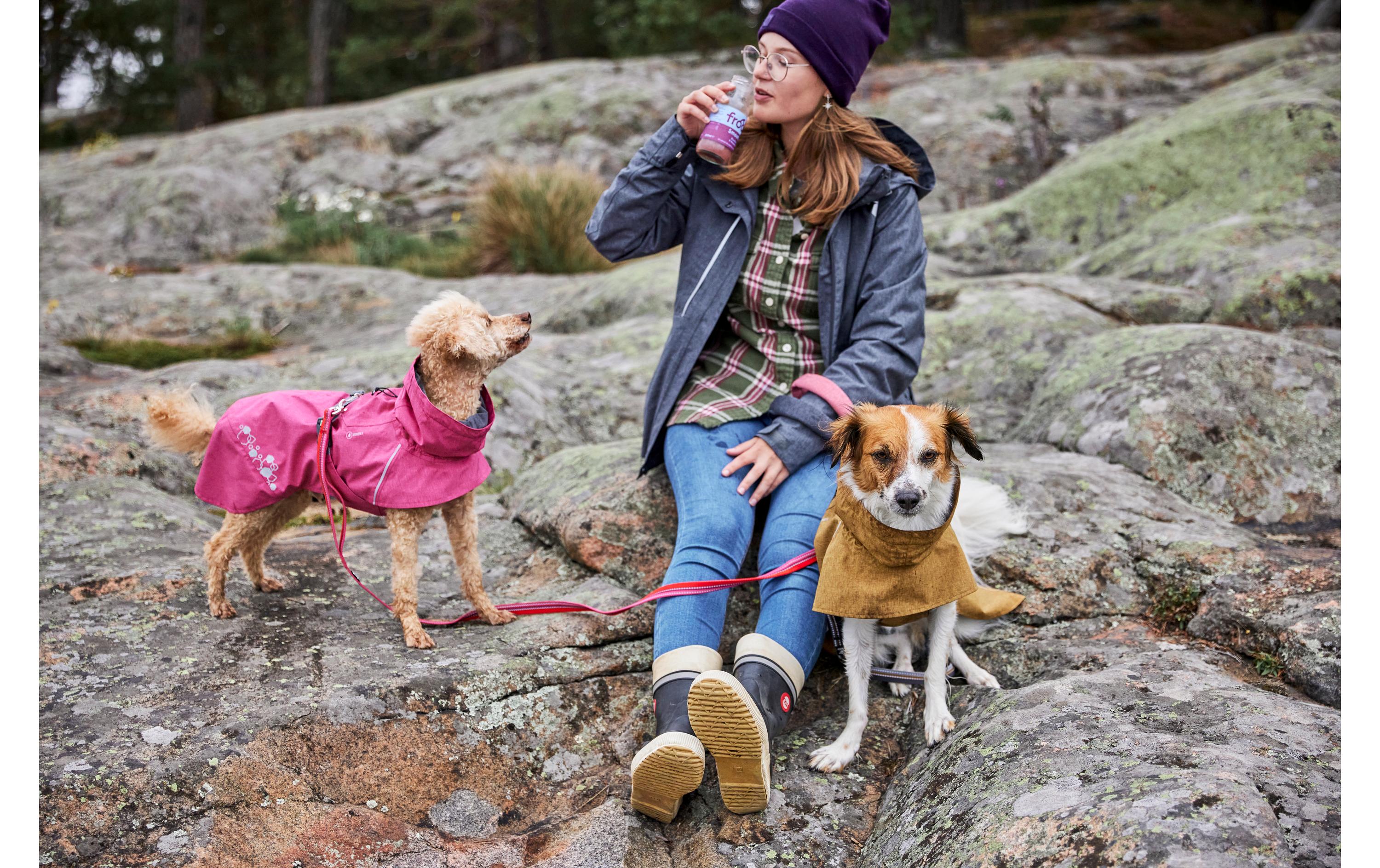Regenmantel Monsoon V2 Eco Pink, 50 cmHundebekleidung