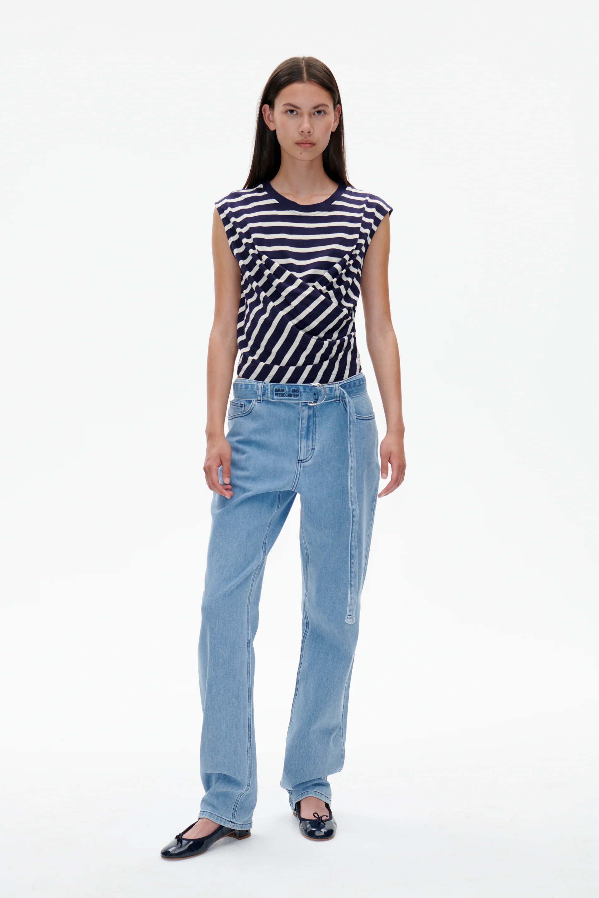 Baum und Pferdgarten  Jaliyah top - Blue Sailor Stripe