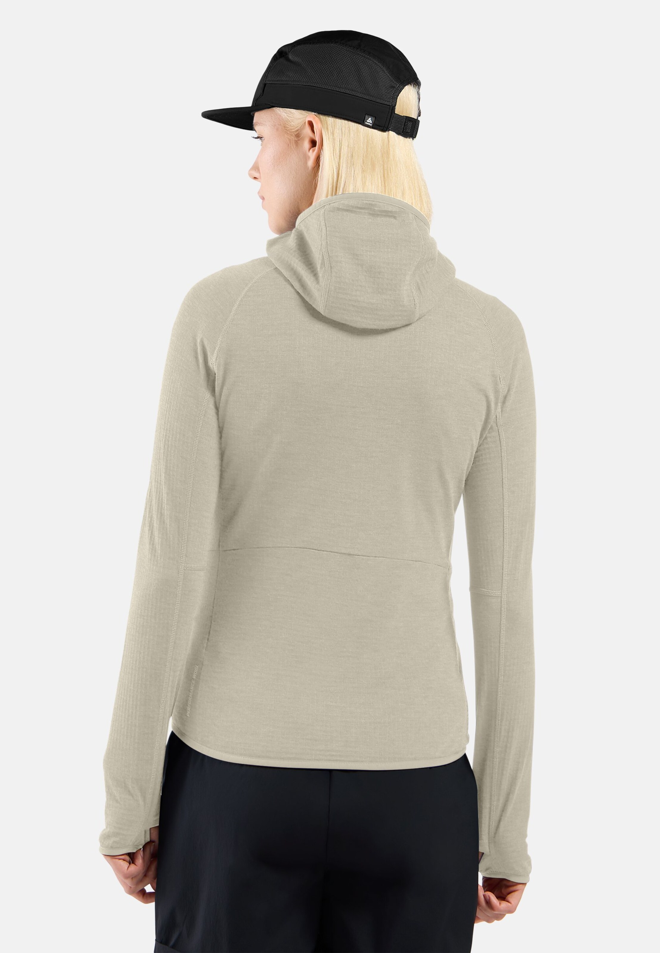 Ascent Mid Layer mit Kapuze und Reissverschluss in agate gray
