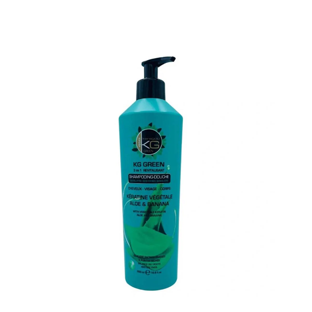 Shampoing Douche 3 en 1 Revitalisant KG Green 500ml