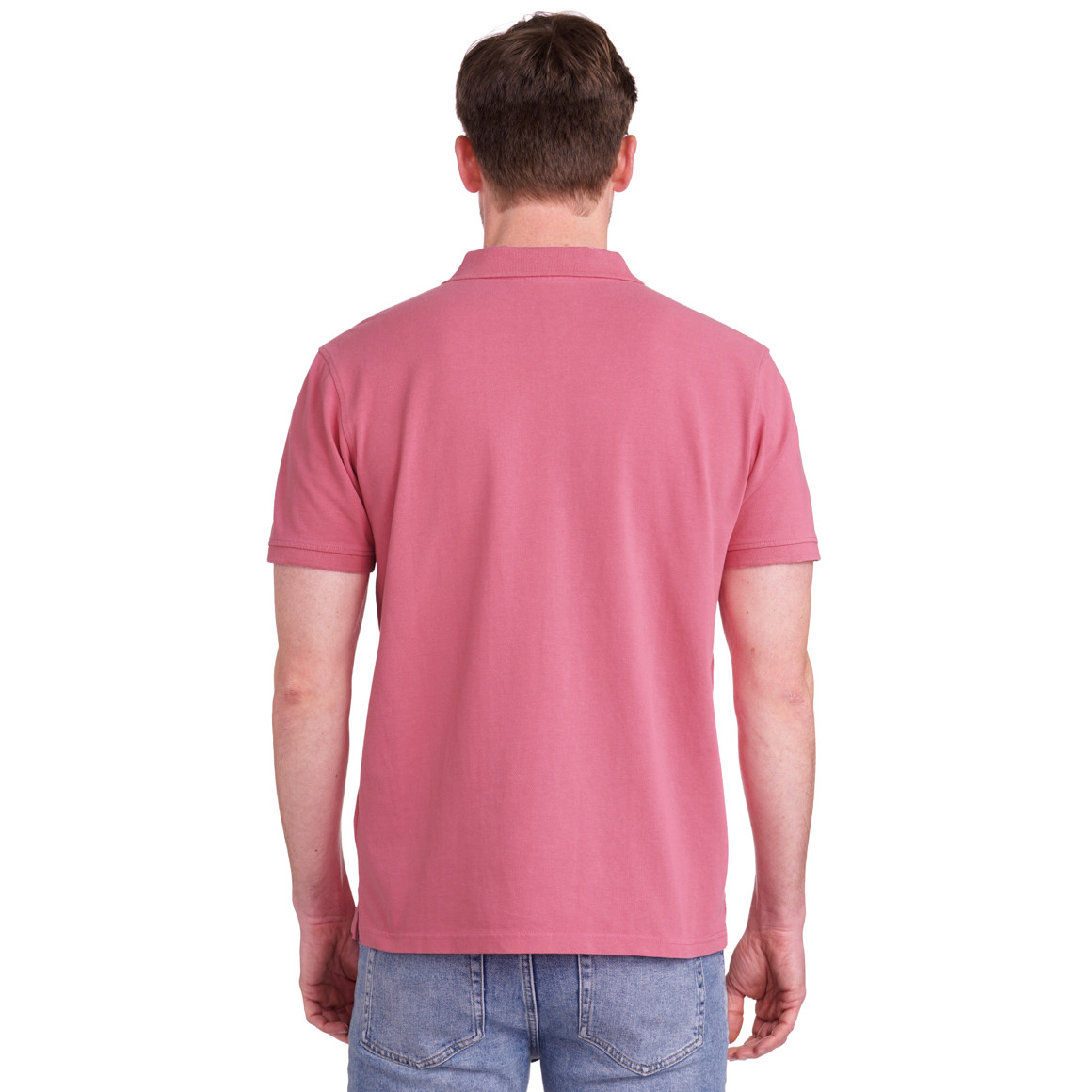Jonas Nielsen Herren Poloshirt unifarben pink
