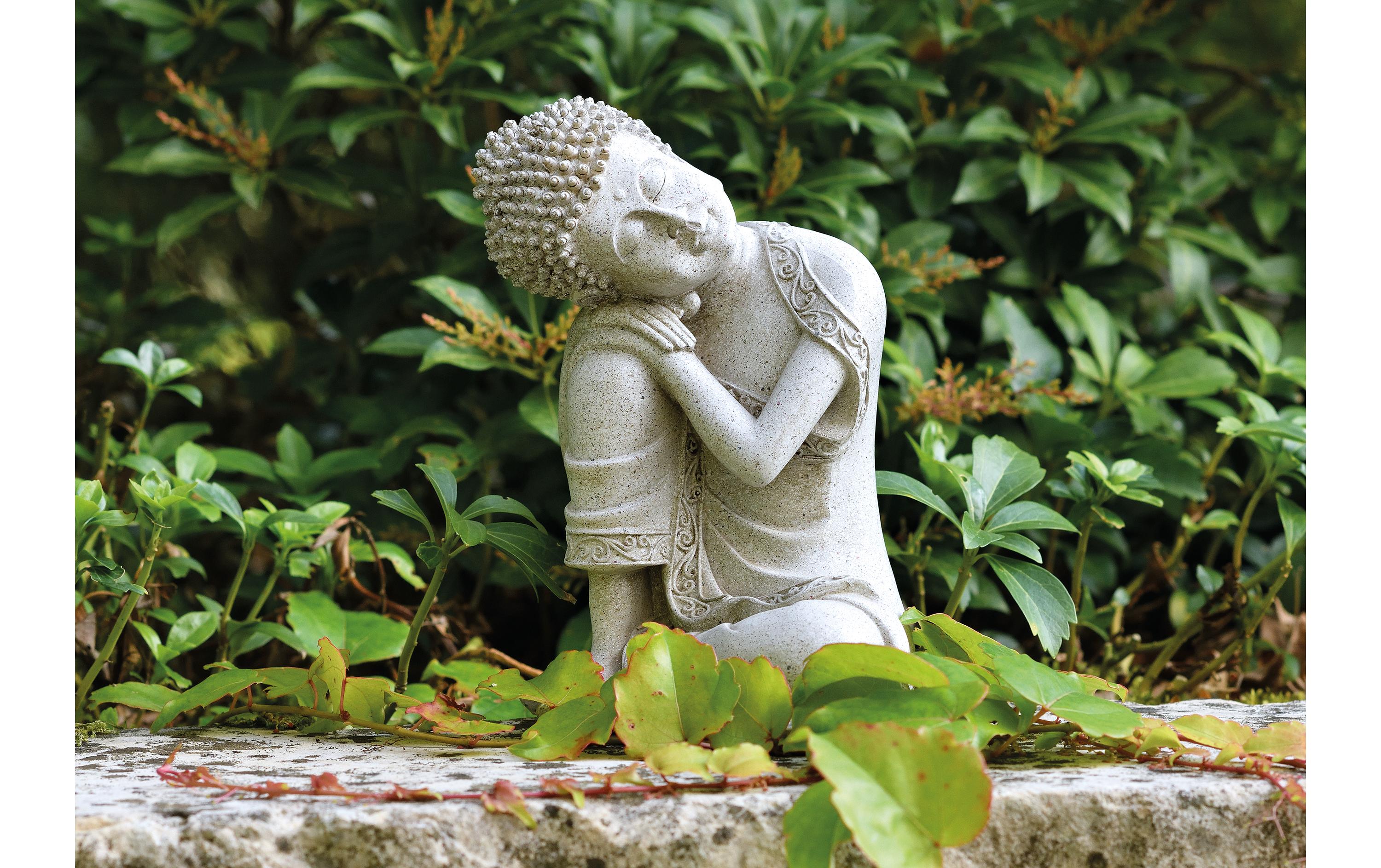 Dekofigur Buddha aus Polyresin, 20 cmSitzender Buddha für den Innen- und Aussenbereich