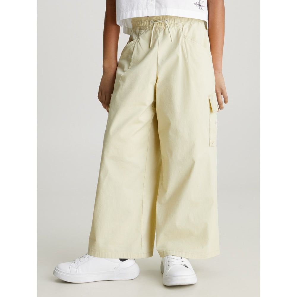Køb Calvin Klein Wide Leg Cargo Bukser Green Haze
