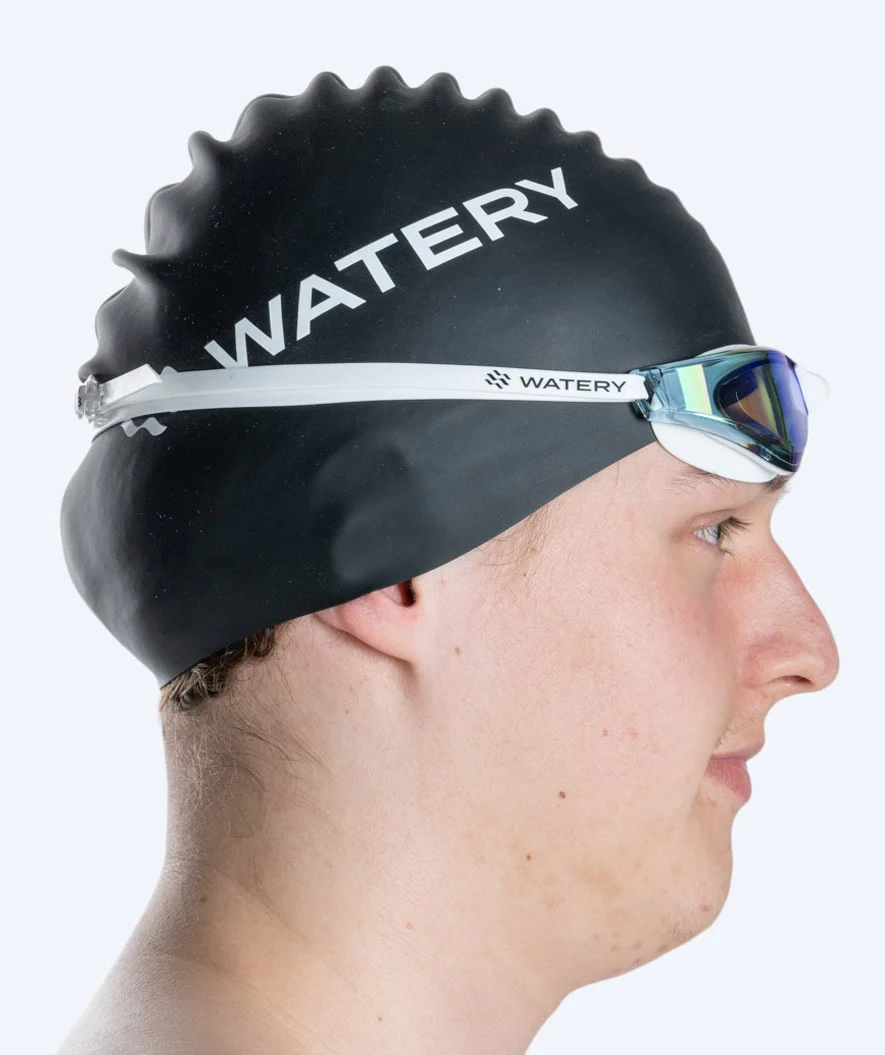 Watery svømmebriller - Instinct Mirror - Hvid/blå