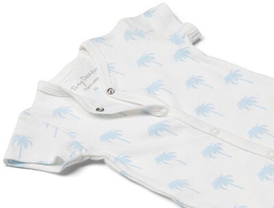 Tiny Treasure Summer Jumpsuit 2-Pack, White/Palm