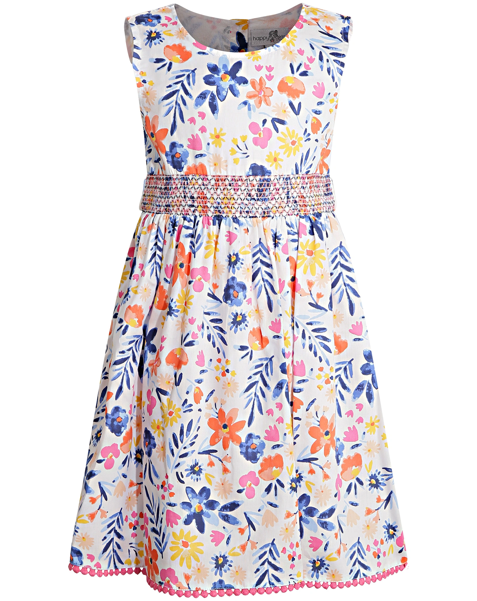 Kleid HAPPY FLOWERS ärmellos in bunt