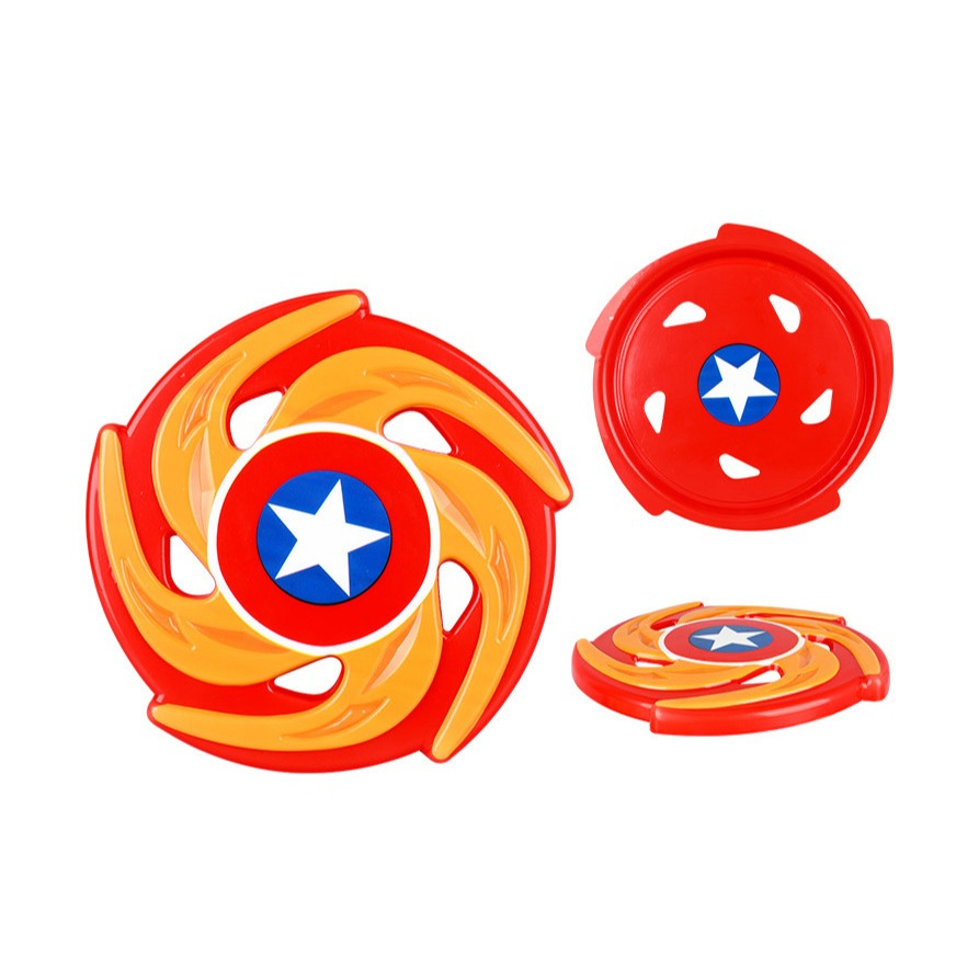 (Ø24cm) Frisbee Flying Disc Outdoor Wurfscheibe Kinder Spielzeug - Orange / Rot / Blau