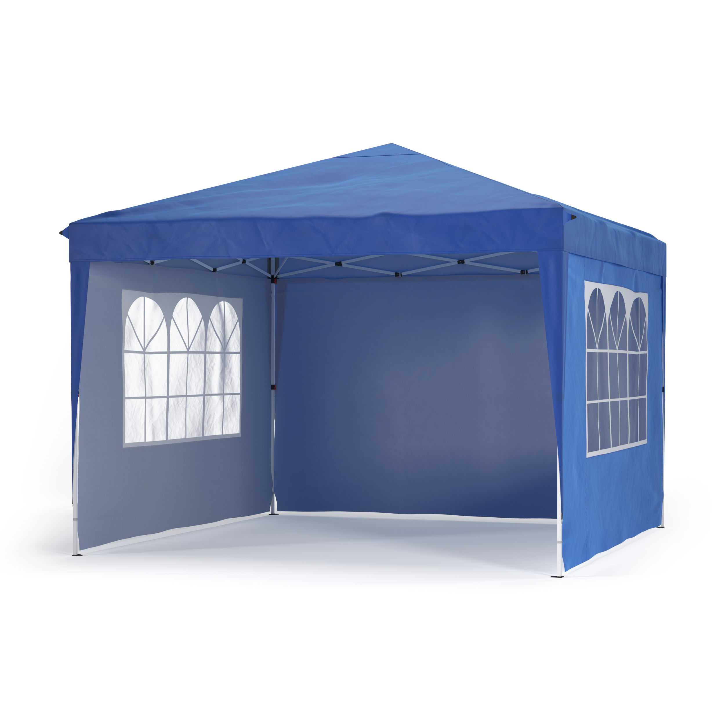 Partyzelt RAKO 3 x 3 m blau inkl. 4 Seitenwände