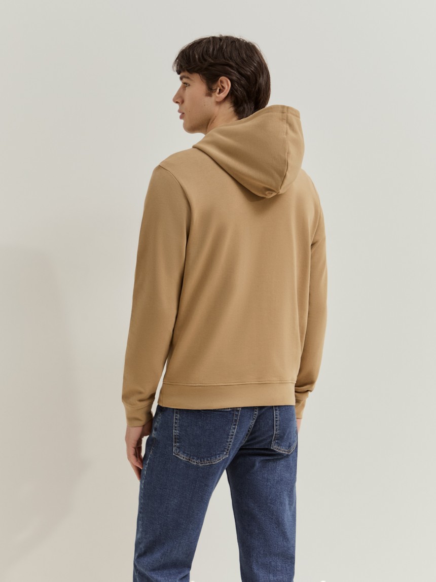 Sweatshirt de algodão com capuz