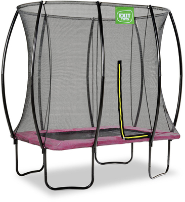 EXIT Silhouette Trampoline inkl. Sikkerhetsnett 153x214 cm, Rosa