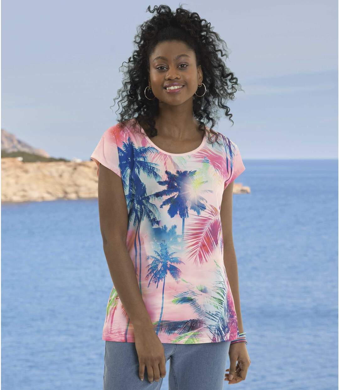 Tee-Shirt Bi-matière Sunset