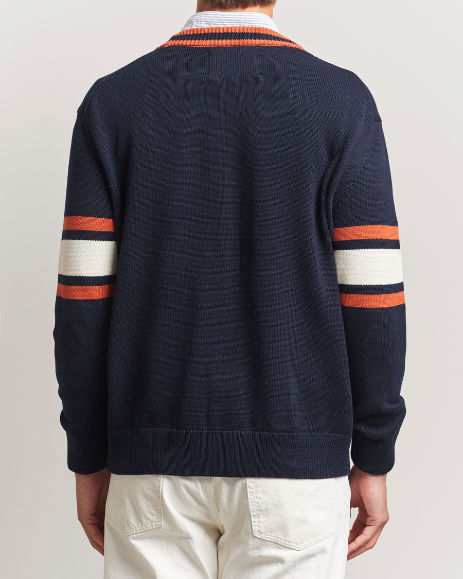 GANT G-Badge Knitted Cardigan Evening Blue