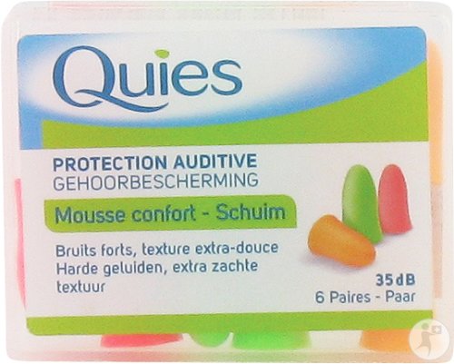 Quies Protection Auditive Mousse Confort 6 Paires