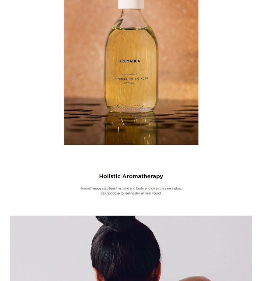 AROMATICA - Circulerende Lichaamsolie Jeneverbes & Gember