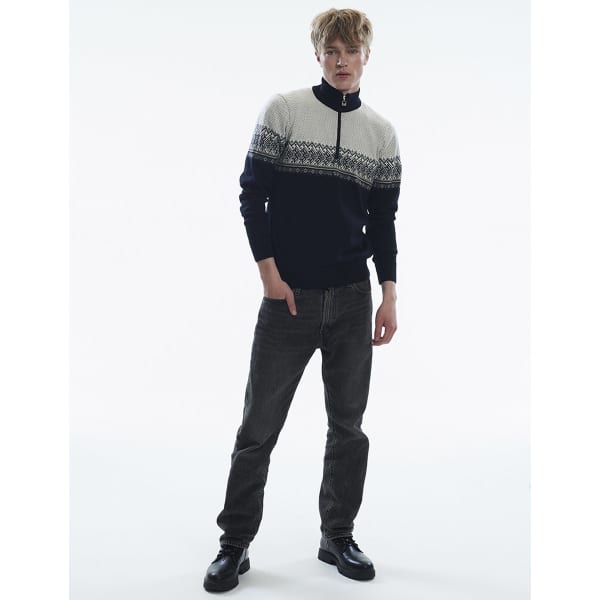 Pull DALE OF NORWAY HOVDEN M SWEATER BLACK LIGHTCHARCOAL SMOKE