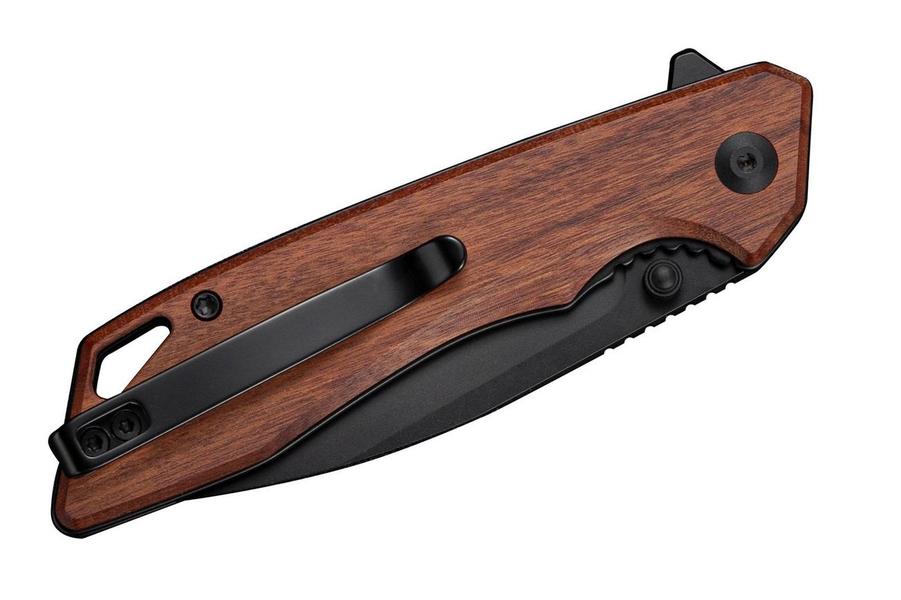 SENCUT Stratex S25055-3 PVD 9Cr18MoV, Guibourtia Wood, zakmes