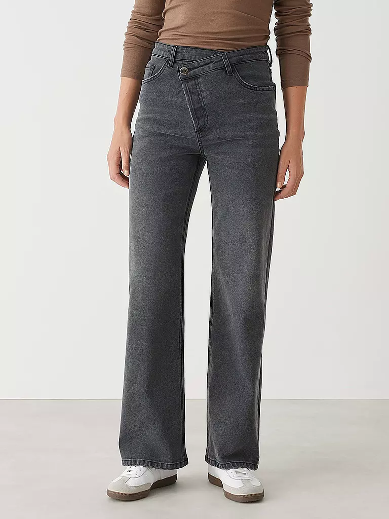 OPUS Jeans MARLI CRISSCROSS grau