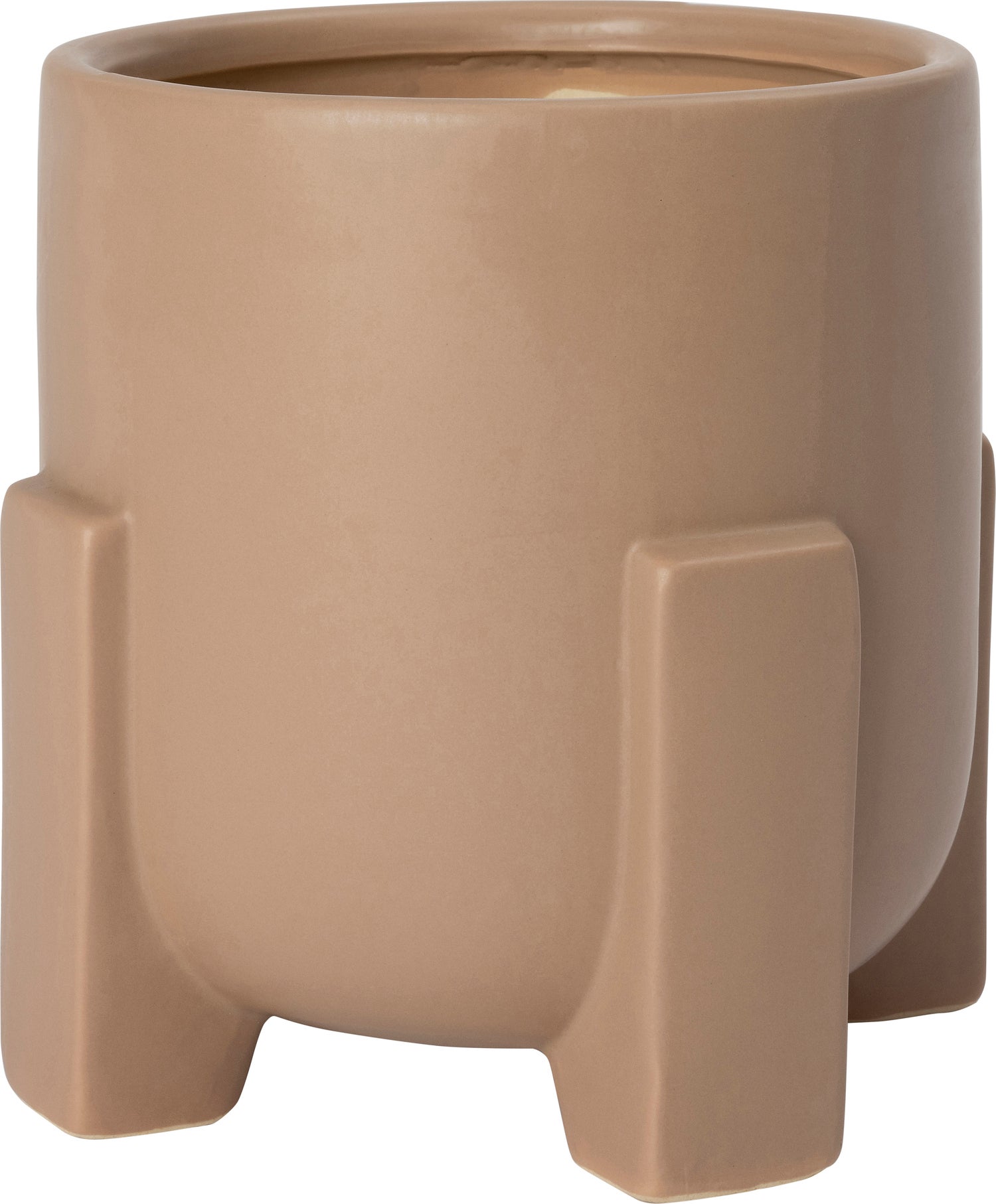 Intratuin bloempot Devon op voet beige D 16,5 H 16 cm