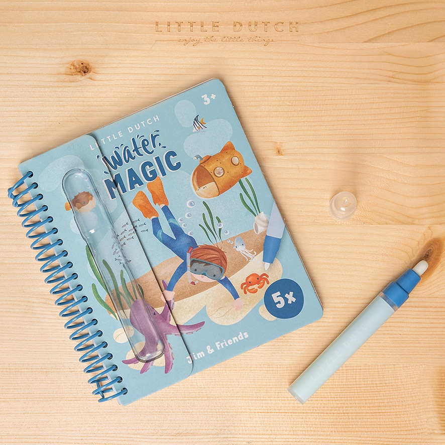 Little Dutch water tekenboek Jim & Friends multi - shop nu - Prénatal