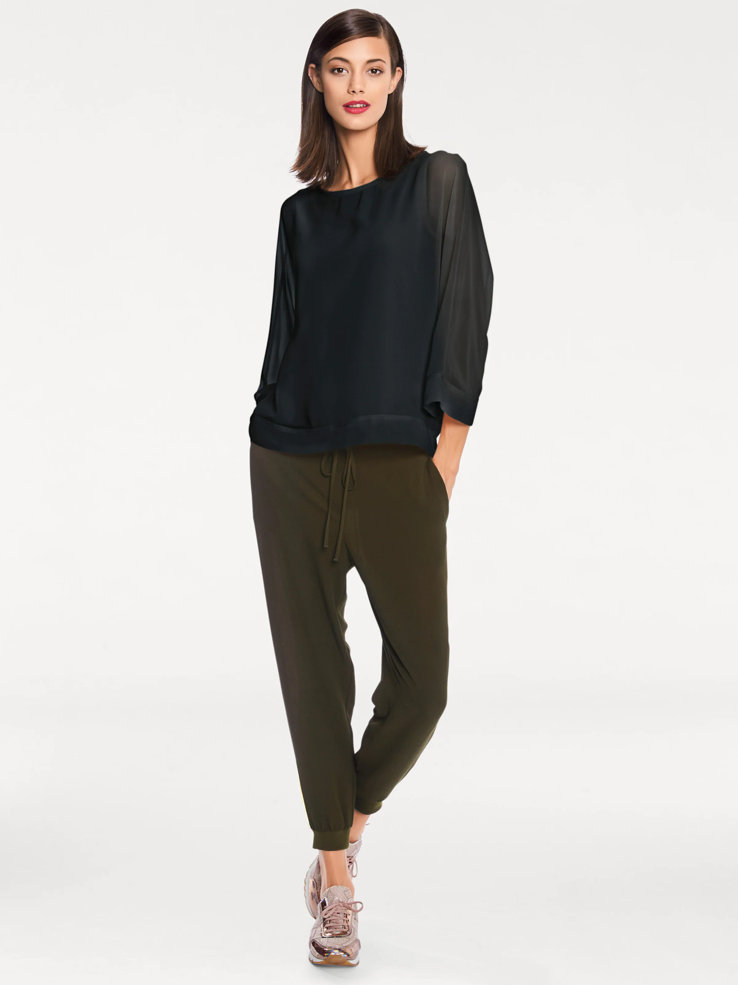 heine Blusenshirt in schwarz