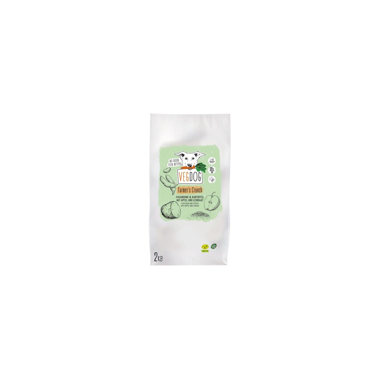 VEGDOG Trockenfutter Farmer's Crunch 2 kg