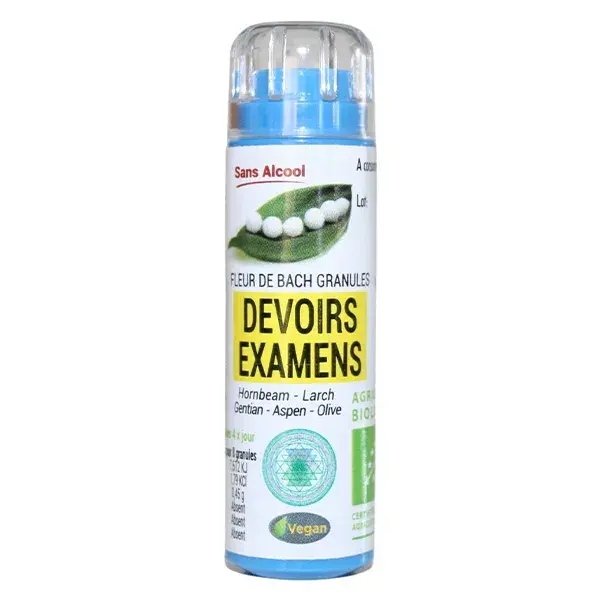Kosmeo Bach Flower Complex 0% Álcool Tarefas de Casa Provas Biologia 120 grânulos