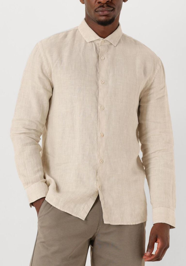 beige the goodpeople casual overhemd soho