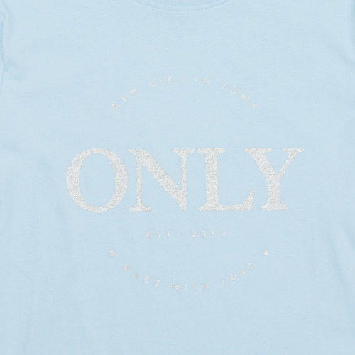 Only - KOGWENDY S/S LOGO TOP BOX CP JRS - Bleu ciel