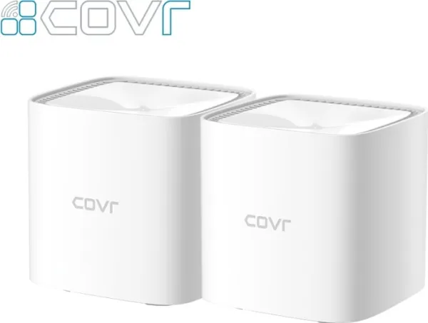 D-Link Covr Whole Home COVR-1102 - Wi-Fi-system - (2 extendere) - op til 325 kvm 1GbE - Wi-Fi 5 - Dual Band