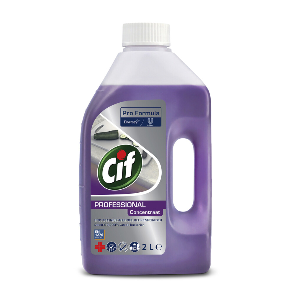 Cif Professional 2-in-1 Desinfecterende Keukenreiniger Pro Formula2 liter