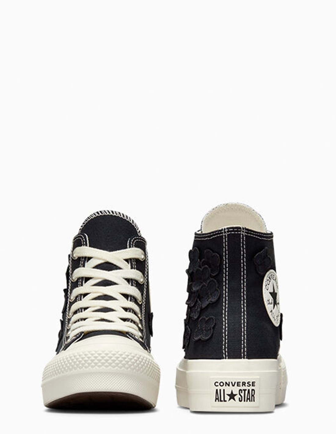 converse Sneakers Montantes Femme Ctas Lift Hi Noir/Blanc Toile
