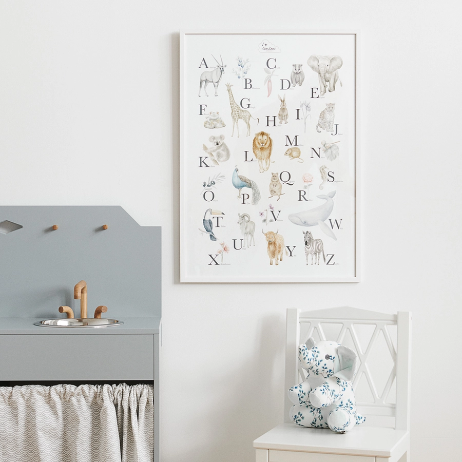 Cam Cam® COPENHAGEN Alphabet Poster Tiere & Pflanzen