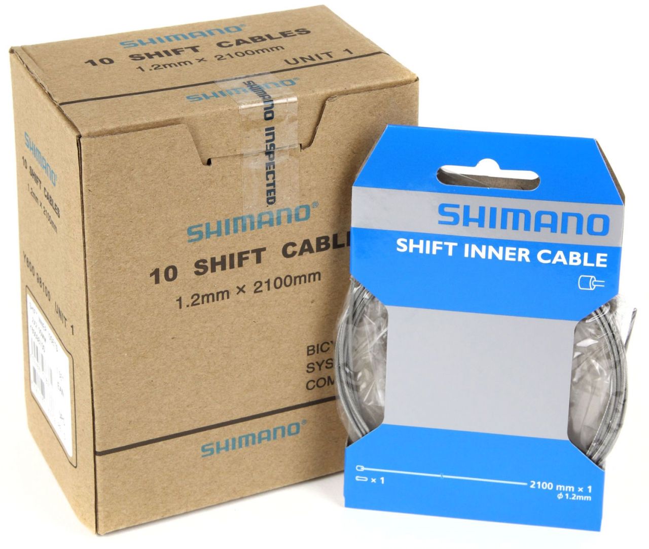 Shimano Stahl Schaltzug 1,2mm x 2100mm (10 Stück) kaufen | Bike-Discount